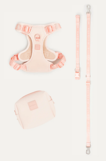 MAXBONE GO! WITH EASE WALK BUNDLE (PEACH) BUY HARNESS, LEASH & POUCH & SAVE MORE THAN $16