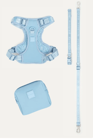 MAXBONE GO! WITH EASE WALK BUNDLE (LIGHT BLUE) BUY HARNESS, LEASH & POUCH & SAVE MORE THAN $16