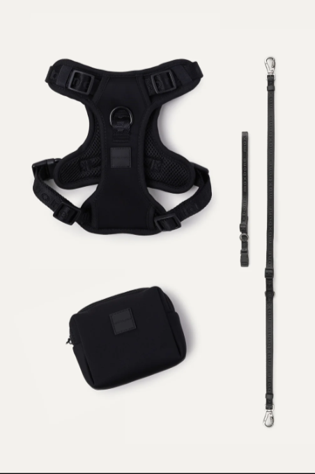 Black Mini Lead Go! Walk Bundle (Includes MAXBONE Hands Free Mini Leash, Easy Fit Harness & Small Pouch) Purchase Bundle and SAVE $16