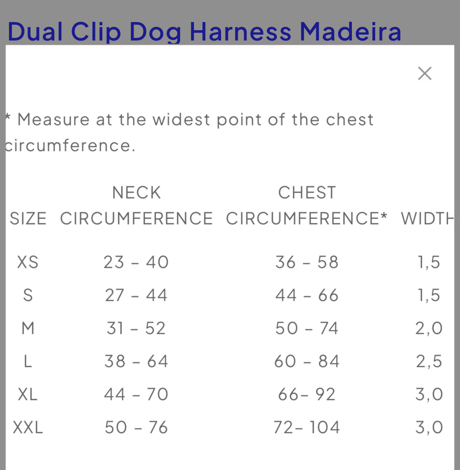 Cloud7 Dual Dog Harness Madeira