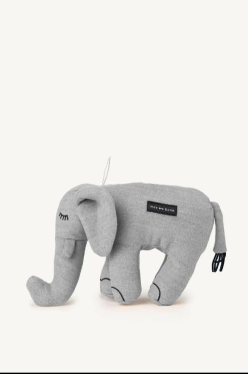 MAXBONE Elsie Elephant Plush Toy in Rose Dust & Grey